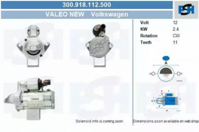 CV PSH 300918112500 -  Стартер